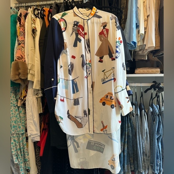 Monse- Runway Button Down New York Print Longsleeve Shirt - Picture 8 of 11